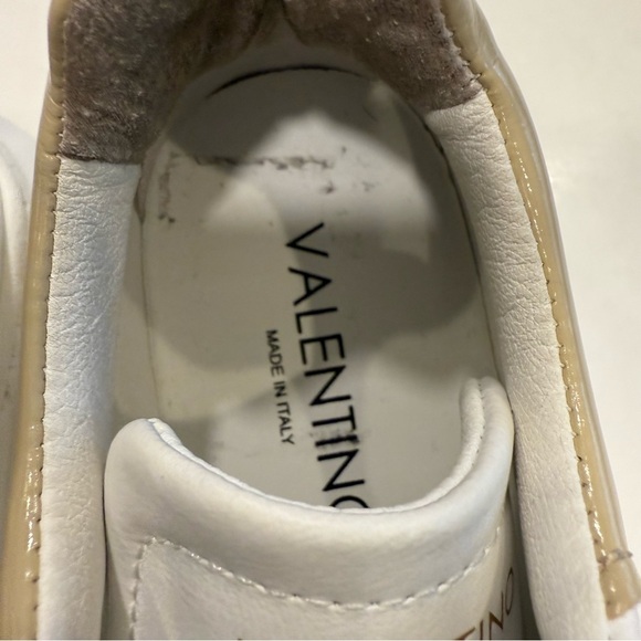 Valentino By Mario Valentino Fresia White Leather Sneaker Women's Sz 8 NEW - Picture 5 of 16